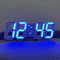 GlowTime 3D Luminous Digital Clock Voice Activated Silent LED Desk Clock For Bedroom Modern Home D 5