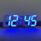 GlowTime 3D Luminous Digital Clock Voice Activated Silent LED Desk Clock For Bedroom Modern Home D 5