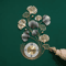 LuxeLeaf Ginkgo Biloba Metal Wall Clock Art Large Silent Decor For Living Room Modern Home Spaces 1