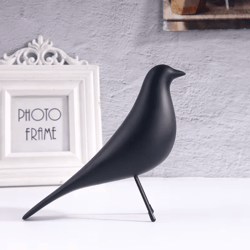 nordicaura minimalist resin bird sculpture modern art decor for living room, office & bedroom styling