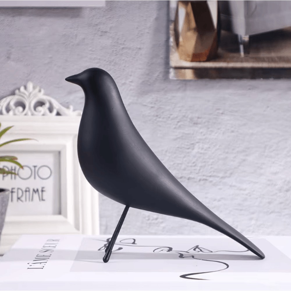 NordicAura Minimalist Resin Bird Sculpture Modern Art Decor For Living Room Office Bedroom Styling 1