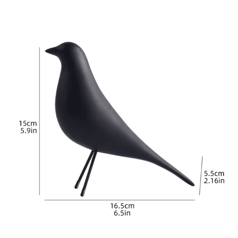 NordicAura Minimalist Resin Bird Sculpture Modern Art Decor For Living Room Office Bedroom Styling 6