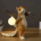 GlowNest Nordic Cartoon Squirrel Resin Desk Lamp Cute Ambient Light For Kids Bedroom Living Room D 1