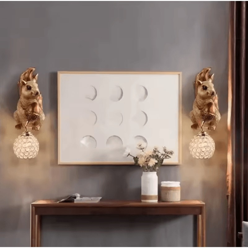 LumiSquirrel Artistic LED Wall Light Decor For Modern Spaces 3