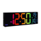 16Inch RGB Large Digital Wall Clock With Remote Temperature Display Alarm 6