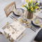 Spring Easter Bunny Table Runner Linen Farmhouse Decor For Dining Holiday Parties 3