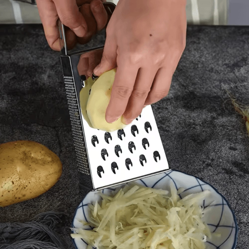 Cucumber SlicerMultifunction Stainless Steel Cucumber Slicer 4Sided Vegetable Shredder With Hand G 1