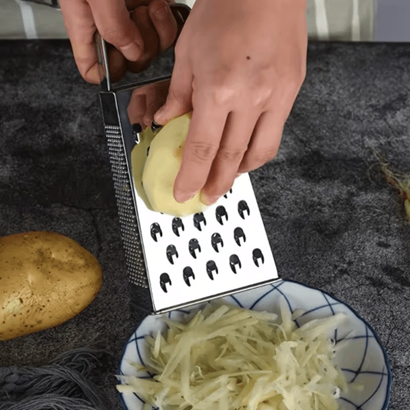 Cucumber SlicerMultifunction Stainless Steel Cucumber Slicer 4Sided Vegetable Shredder With Hand G 1