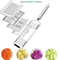4in1 Stainless Steel Vegetable Slicer Mandoline Cutter Set With Shredder And Grater 5