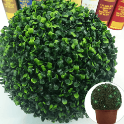eco-friendly artificial plant ball – realistic faux boxwood decor for indoor & outdoor styling