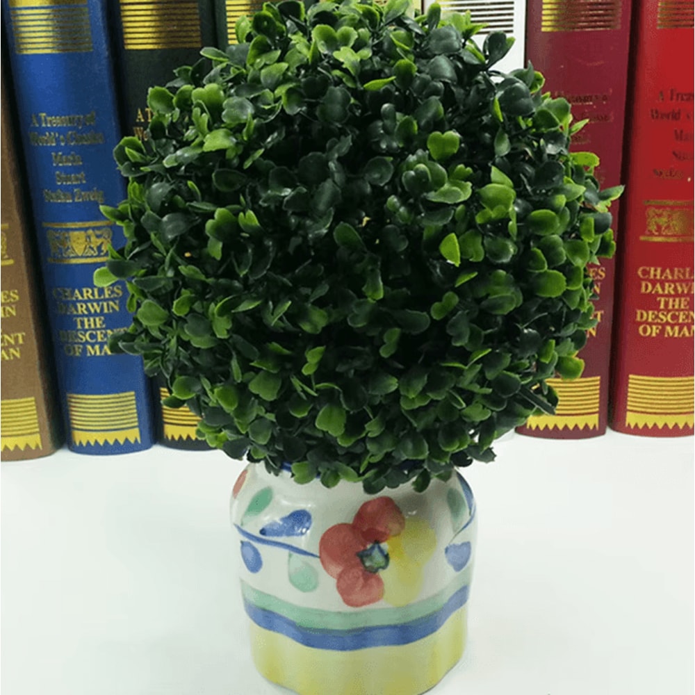 EcoFriendly Artificial Plant Ball Realistic Faux Boxwood Decor For Indoor Outdoor Styling 1