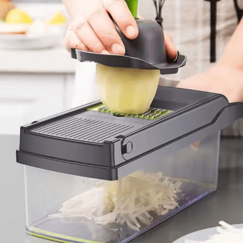 SafeGrip Vegetable Cutter With Hand Guard MultiPurpose Finger Guard Slicer For Safer Cooking 2