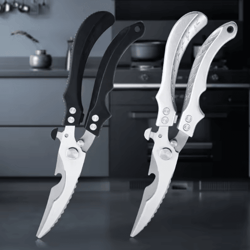 heavy-duty stainless steel kitchen scissors – multifunction chicken bone shears for meat & food prep