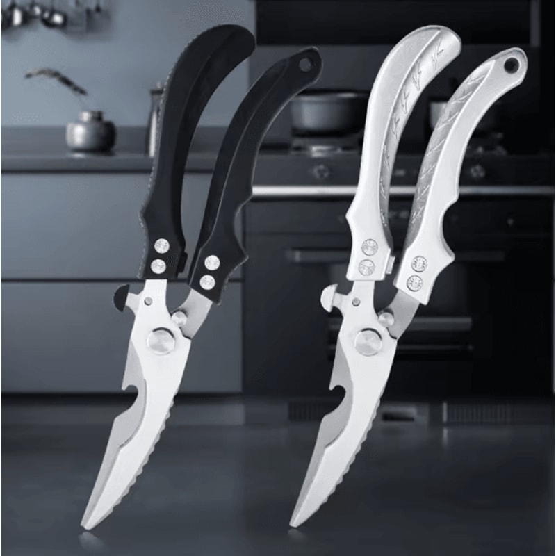 HeavyDuty Stainless Steel Kitchen Scissors Multifunction Chicken Bone Shears For Meat Food Prep 0