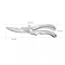 HeavyDuty Stainless Steel Kitchen Scissors Multifunction Chicken Bone Shears For Meat Food Prep 5