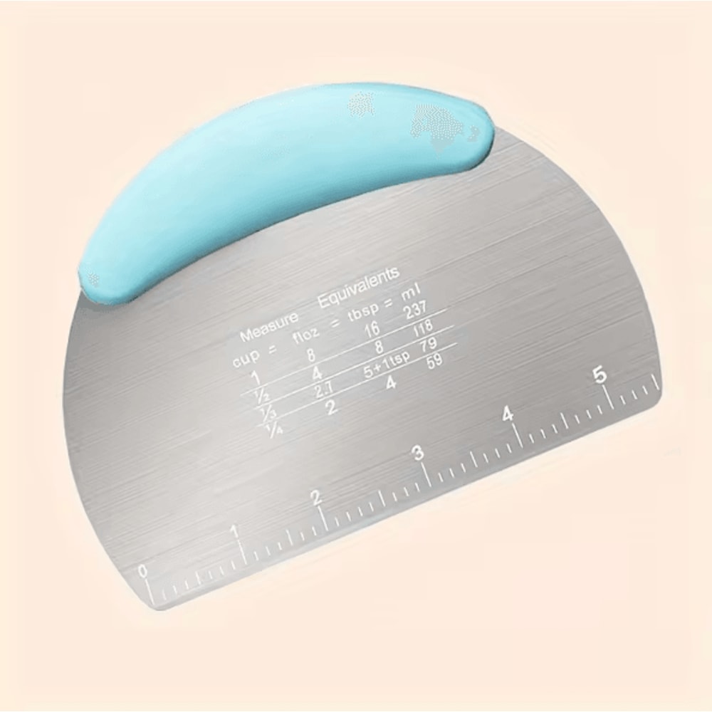 Stainless Steel Dough Scraper Cutter HeavyDuty Pastry Bench Scraper For Baking Food Prep 4