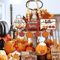 Fall Harvest Wooden Tiered Tray Decor Set Farmhouse Autumn Pumpkin Maple Leaf Centerpieces 1