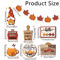 Fall Harvest Wooden Tiered Tray Decor Set Farmhouse Autumn Pumpkin Maple Leaf Centerpieces 3