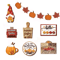 Fall Harvest Wooden Tiered Tray Decor Set Farmhouse Autumn Pumpkin Maple Leaf Centerpieces 4