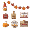 Fall Harvest Wooden Tiered Tray Decor Set Farmhouse Autumn Pumpkin Maple Leaf Centerpieces 4