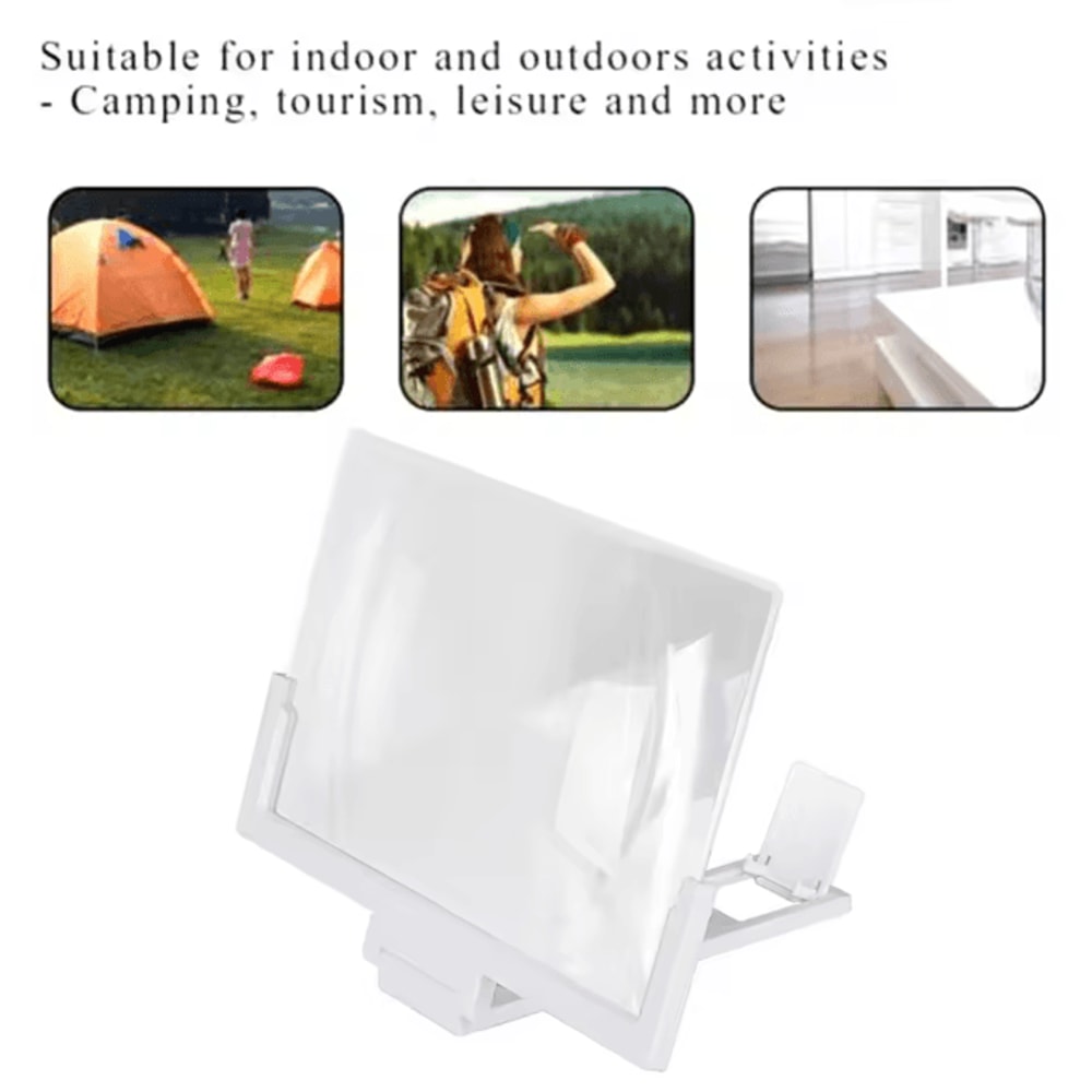 14Inch 3D Phone Screen Magnifier HD Mobile Screen Amplifier Stand For Movies Videos 1