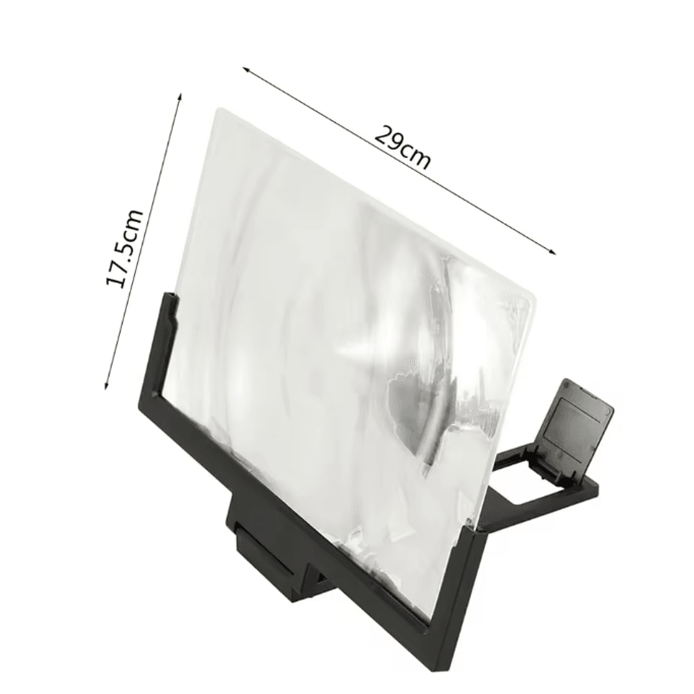 14Inch 3D Phone Screen Magnifier HD Mobile Screen Amplifier Stand For Movies Videos 4