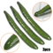 3Piece Realistic Artificial Cucumber Set Lifelike Vegetable Props For Kitchen Home Decor 2