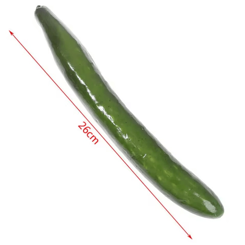 3Piece Realistic Artificial Cucumber Set Lifelike Vegetable Props For Kitchen Home Decor 3