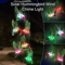 Solar LED Hummingbird Wind Chimes Lights Color Changing Garden Decor Outdoor Hanging Lamp 2