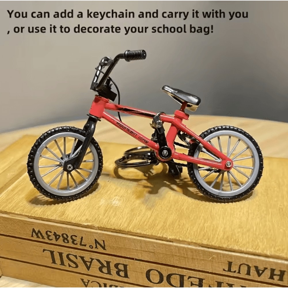 1 By 12 Scale Mini Bicycle Model Alloy Decor Detailed Miniature Bike Ornament For Display Garden 3