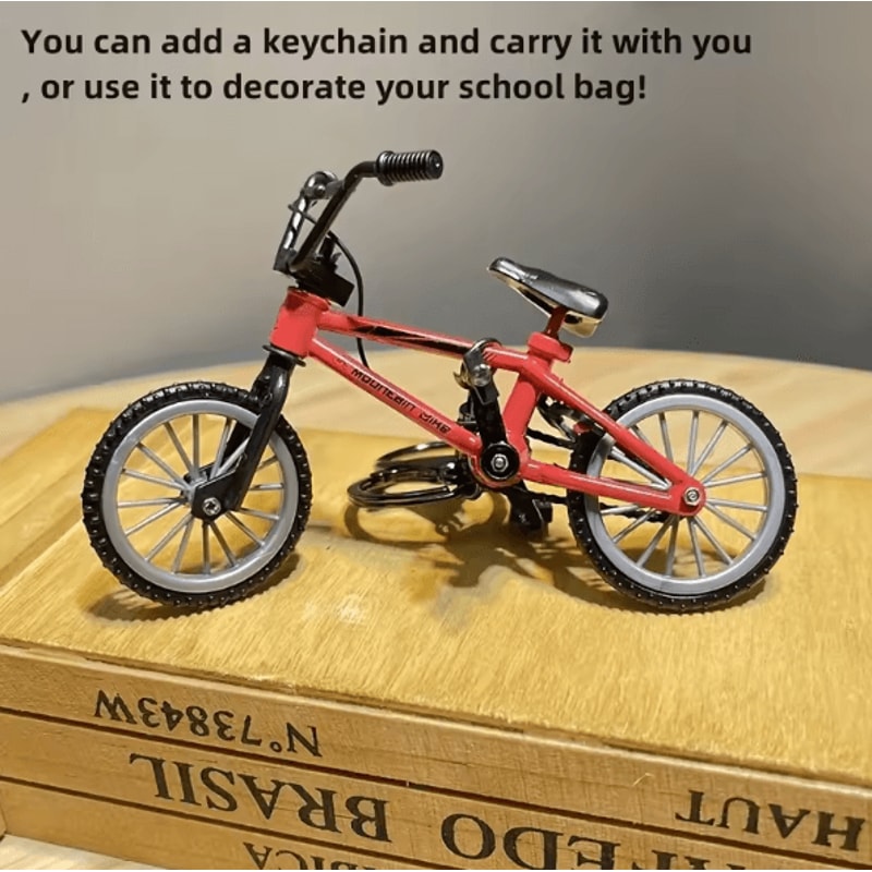 1 By 12 Scale Mini Bicycle Model Alloy Decor Detailed Miniature Bike Ornament For Display Garden 3