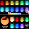 13Color RGB Touch Night Light With Remote Control Dimmable Rechargeable Bedside Lamp 2