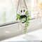 Cute Halloween Ghost Hanging Decor Window Ornament Acrylic Suncatcher With Black Cat Green Leaf Wa 3