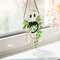 Cute Halloween Ghost Hanging Decor Window Ornament Acrylic Suncatcher With Black Cat Green Leaf Wa 3