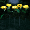Solar LED Sunflower Rose Garden Lights Waterproof Colorful Outdoor Landscape Decor 4
