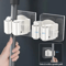 4PCS SelfAdhesive Mop Broom Holder Wall Mount NoDrill Organizer For Kitchen Bathroom 4