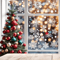 White Snowflake Christmas Window Stickers Reusable Holiday Wall Glass Decoration Set 1