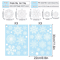 White Snowflake Christmas Window Stickers Reusable Holiday Wall Glass Decoration Set 5