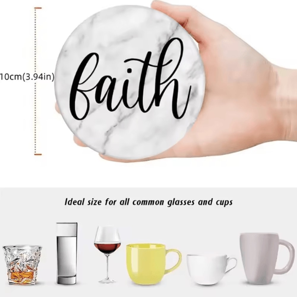 6Piece Dragonfly Wooden Coaster Set NonSlip Heat Resistant Drink Coasters For Home Decor 3