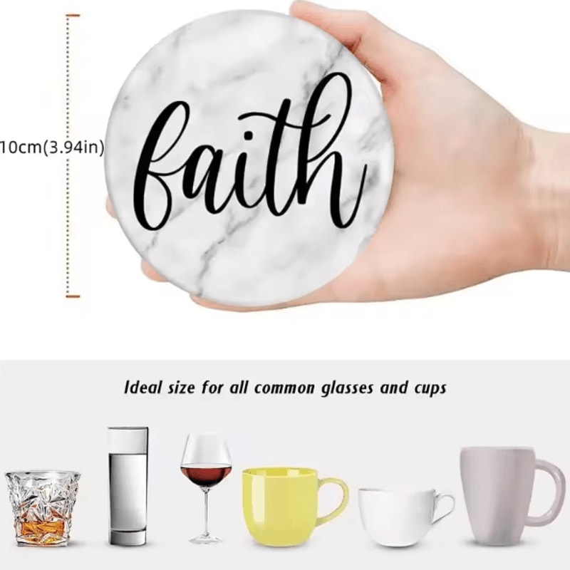 6Piece Dragonfly Wooden Coaster Set NonSlip Heat Resistant Drink Coasters For Home Decor 3