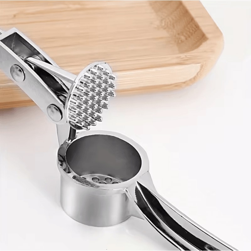 Commercial Heavy Duty Garlic Press MultiTool 18cm Aluminum Kitchen Crusher 0