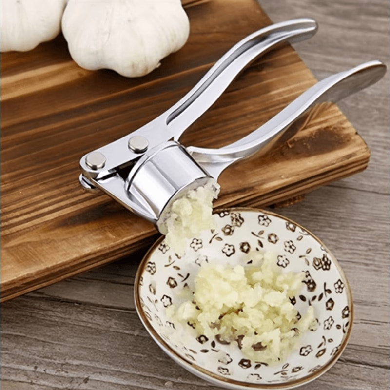 Commercial Heavy Duty Garlic Press MultiTool 18cm Aluminum Kitchen Crusher 1