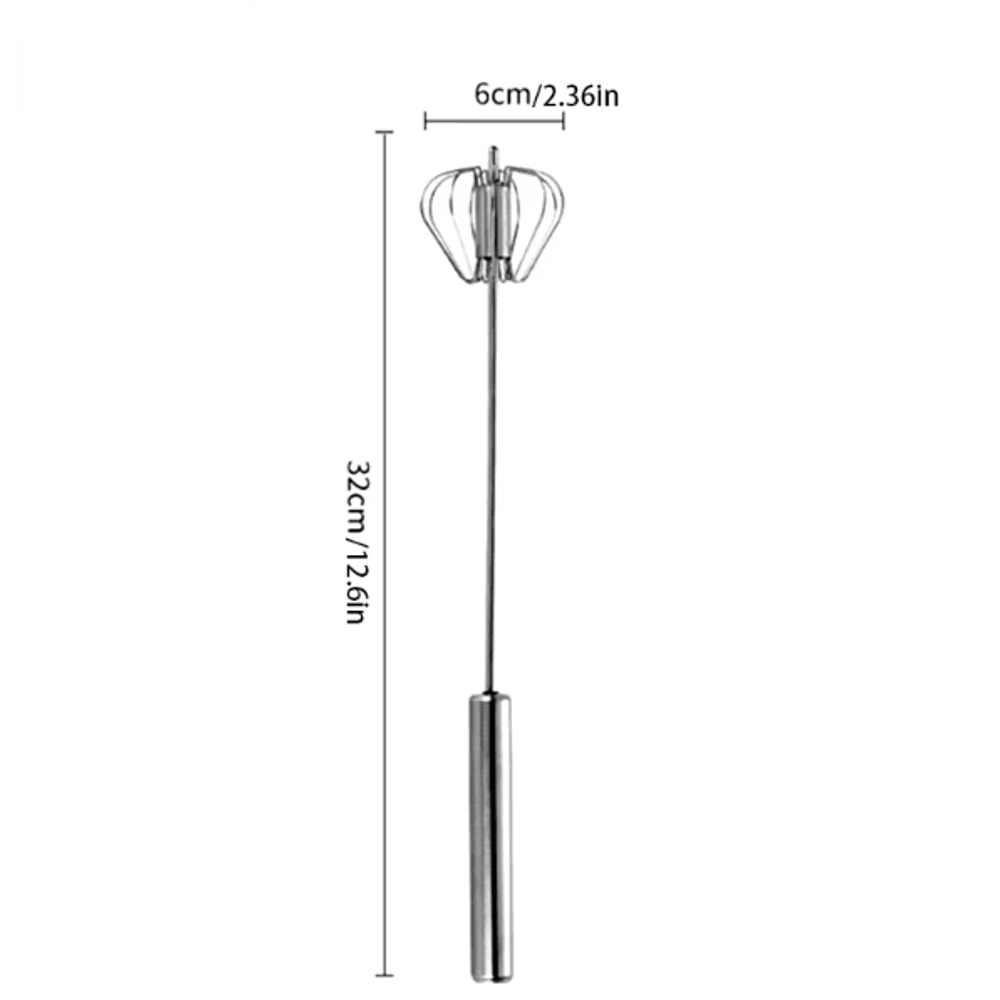 1Second Mini Whisk Handheld Milk Frother Egg Beater OnePress Coffee Mixer Tool 5