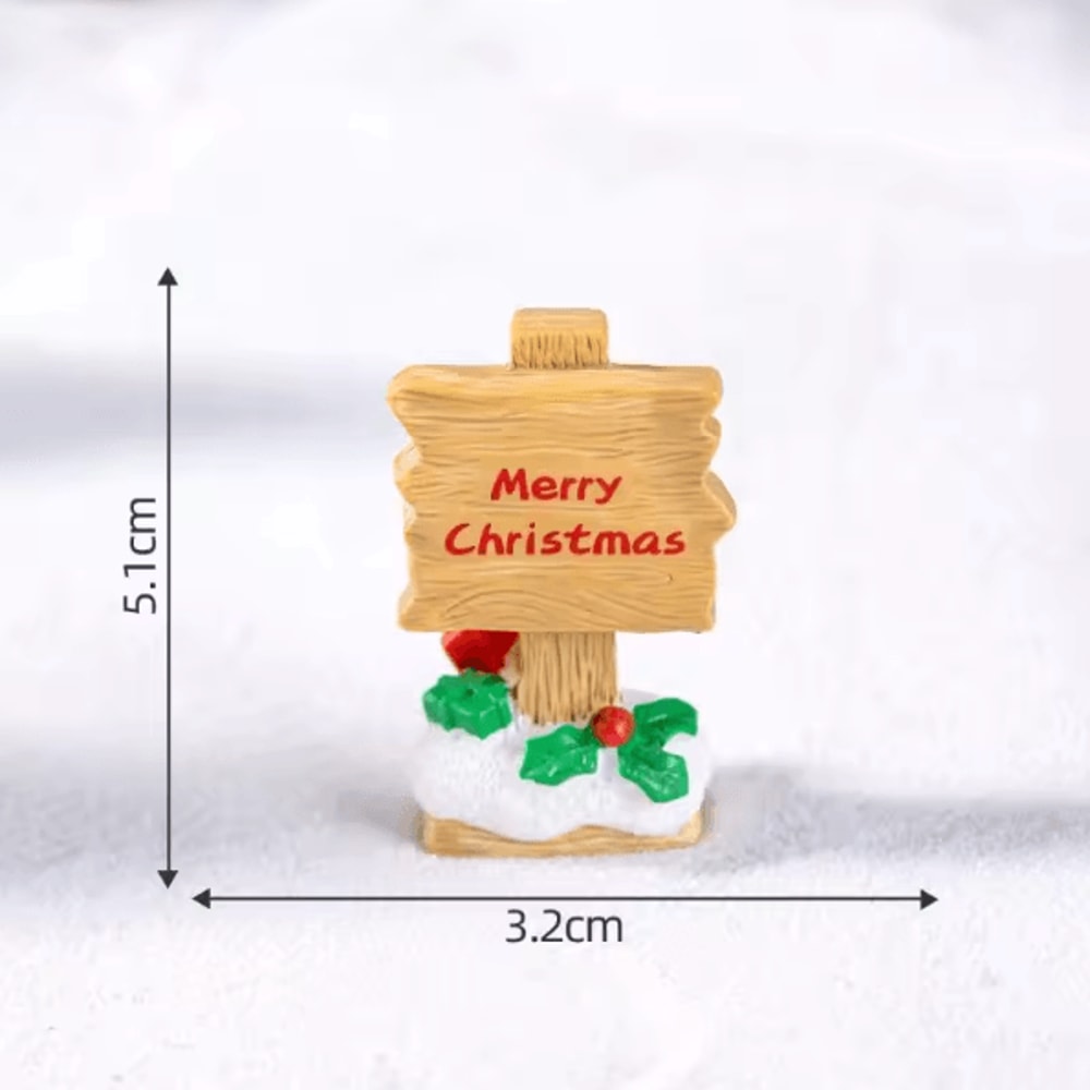 Resin Mini Road Sign Fairy Garden Decor DIY Micro Landscape Miniature Ornament 6