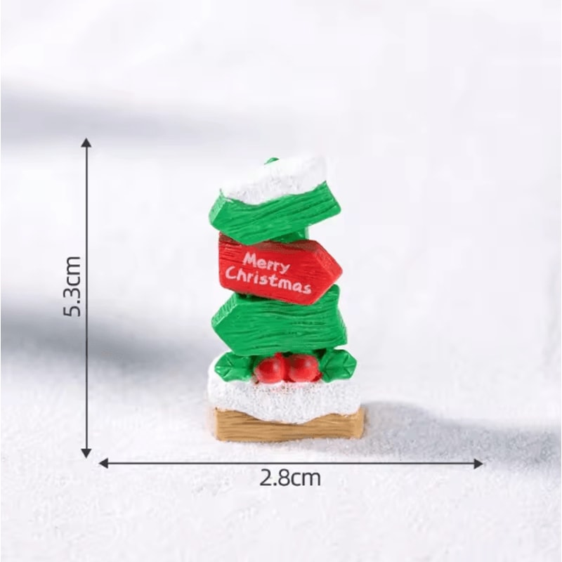 Resin Mini Road Sign Fairy Garden Decor DIY Micro Landscape Miniature Ornament 8