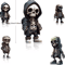 Cool Mini Skeleton Resin Figurine Spooky Skull Statue For Halloween Home Decor 4