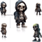 Cool Mini Skeleton Resin Figurine Spooky Skull Statue For Halloween Home Decor 4