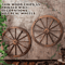 Vintage Rustic Wooden Wagon Wheel Wall Decor Old Western Farmhouse Hanging Cartwheel 3
