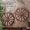 Vintage Rustic Wooden Wagon Wheel Wall Decor Old Western Farmhouse Hanging Cartwheel 3