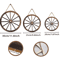 Vintage Rustic Wooden Wagon Wheel Wall Decor Old Western Farmhouse Hanging Cartwheel 4